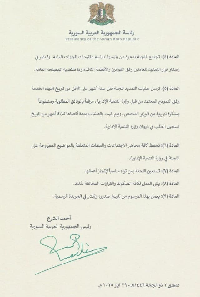 مرسوم رئاسي رقم 42 لسنة 2025